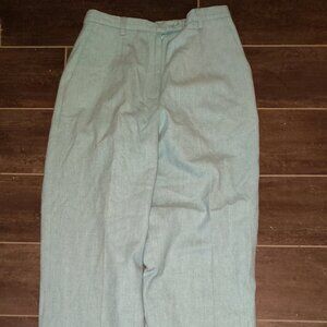 PENDLETON Women's Pants 100% Virgin Wool Size 6 Vintage RN29685 Blue Green